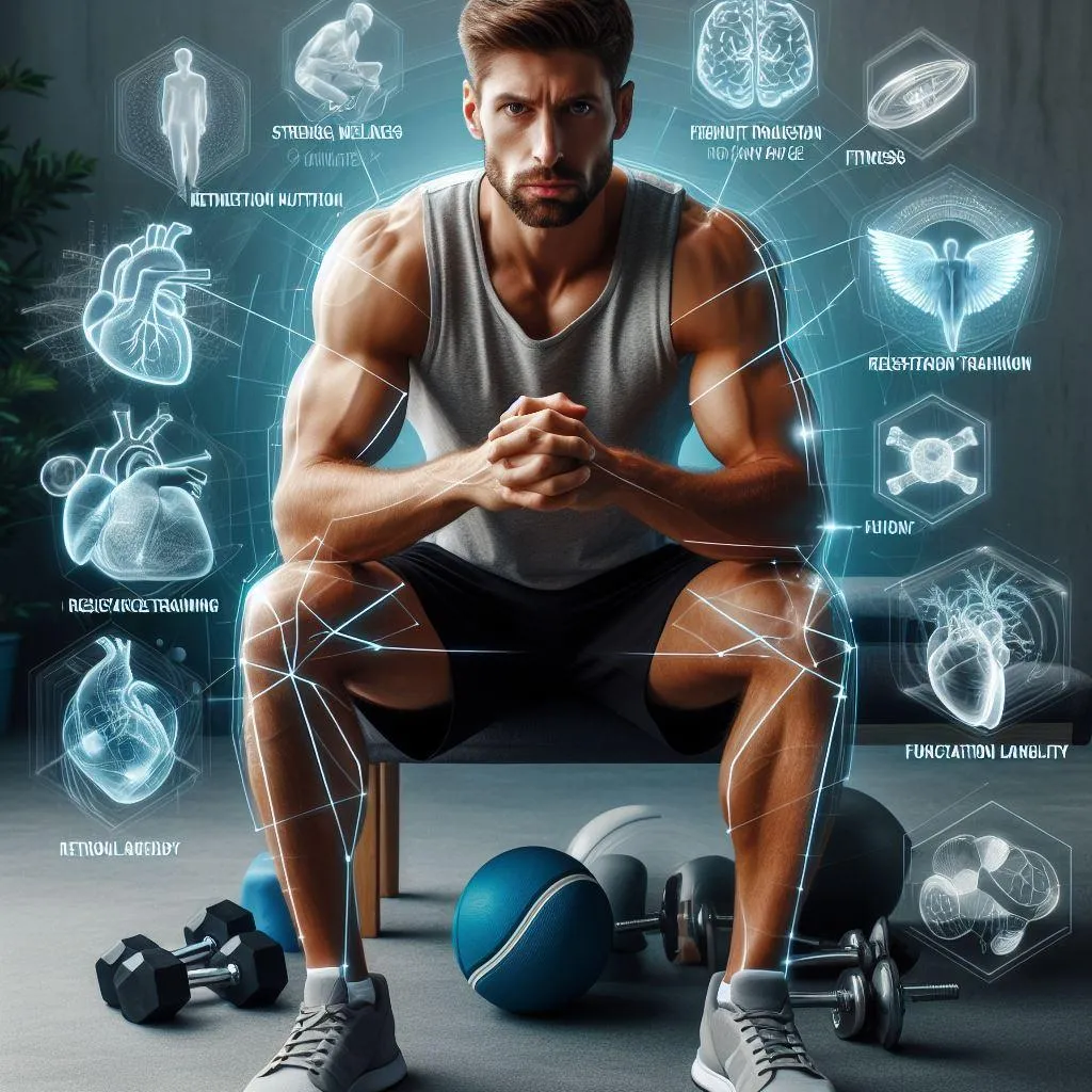 Fit dude with fitness benefit images.