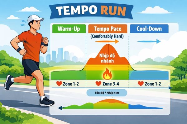 Chạy Tempo là gì mà runner nào cũng cần? Hướng dẫn kỹ thuật chuẩn nhất 2026