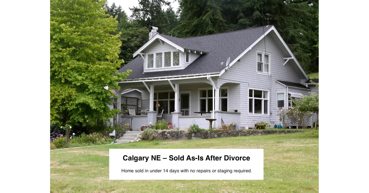 Home sold in under 14 days with no repairs or staging required.