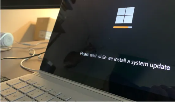 Windows laptop updating