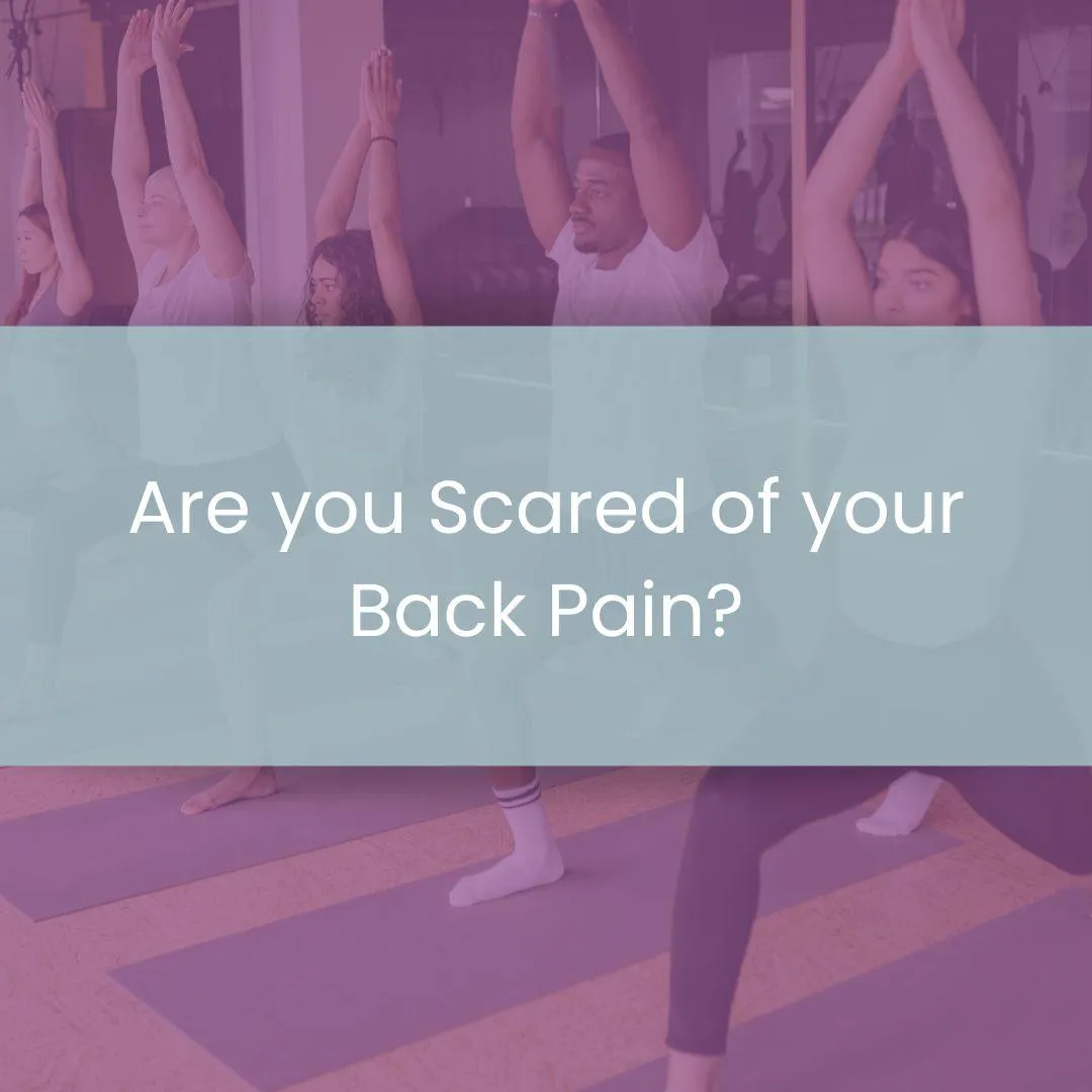 Are you scared of your back pain?