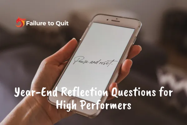 Pause and Reset—an empowering reminder for leaders to clear clutter, reflect, and realign before setting new goals.