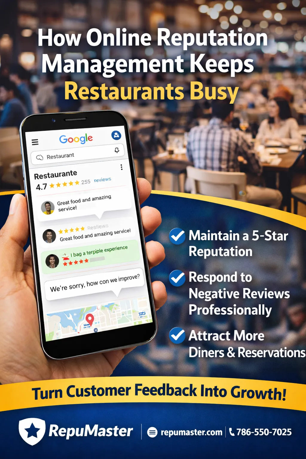 How Online Reputation Management Keeps Restaurants Full