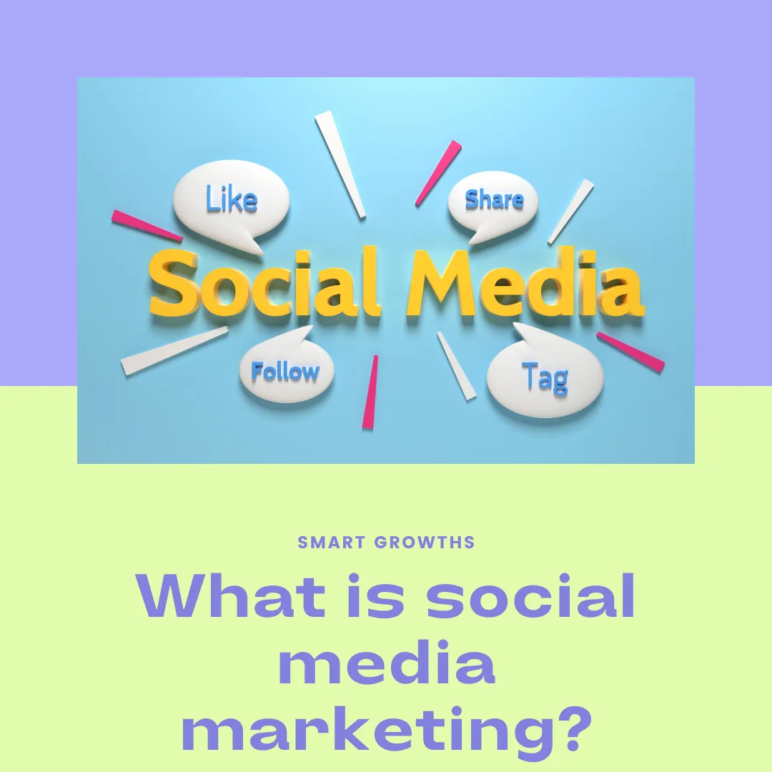 Social media marketing is a digital marketing strategy that involves using social media platforms to promote products, services, or brands and connect with a target audience. The goal of social media marketing is to increase brand awareness, drive website traffic, generate leads, and engage with the audience. It leverages the power of social media networks to create and share content that encourages user participation and interaction.
