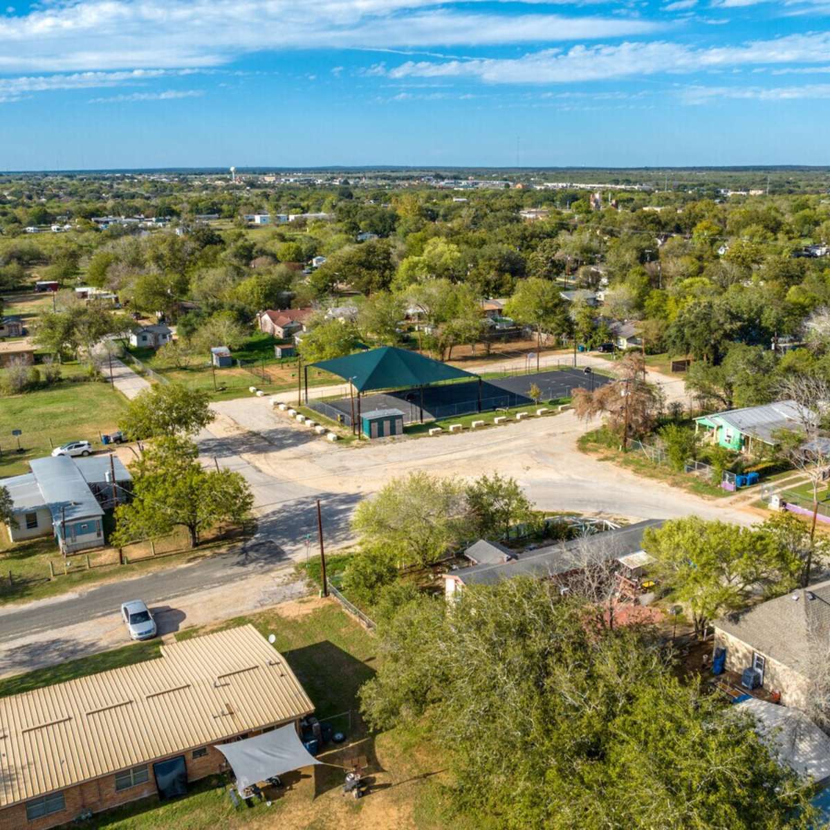 Aerial view of Floresville, Tx