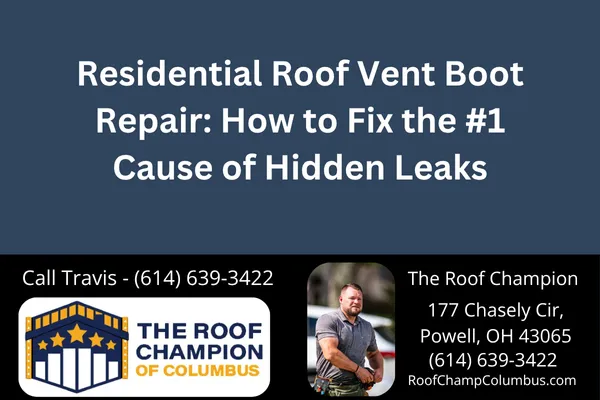 Leaky roof? The problem might be your vent boot. Learn how to spot vent boot failures, prevent hidden leaks, and when to call a professional roofing contractor in Columbus, Ohio.