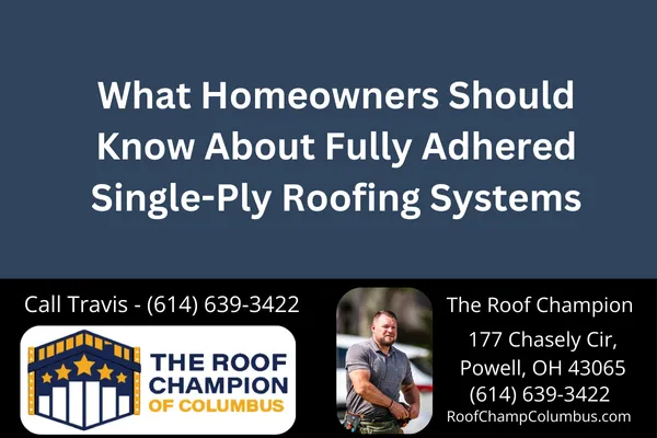 Explore the pros, cons, and essential details of fully adhered single-ply roofing systems. Learn how this flat roof system works and whether it’s right for your Columbus, Ohio home.