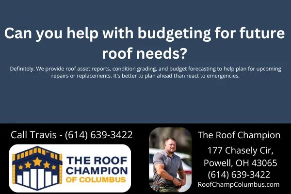 Can you help with budgeting for future roof needs?