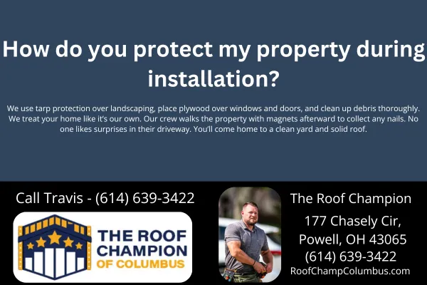 Worried about landscaping, nails, or debris during your roof replacement? Learn how The Roof Champion of Columbus goes above and beyond to protect your home and yard.