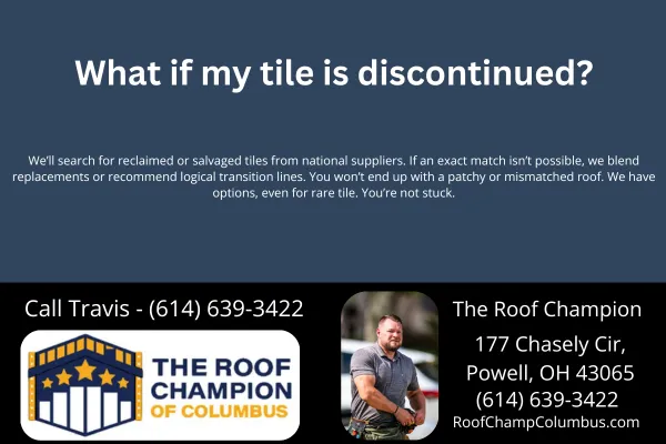 If your tile roof has discontinued tiles, don’t panic. Learn what options The Roof Champion of Columbus offers for tile roof repairs, matching alternatives, and restoring beauty without a full replacement.