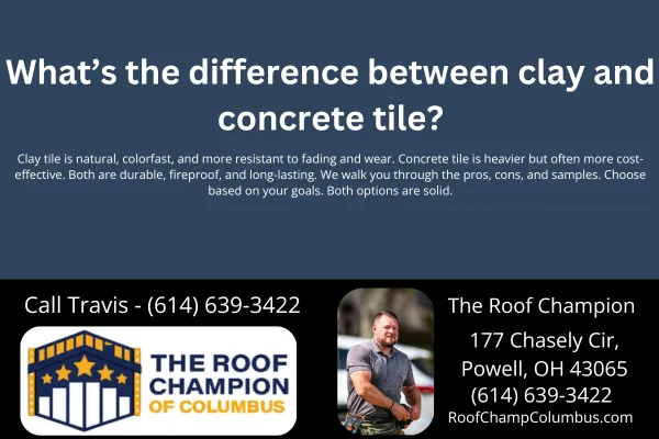 What’s the difference between clay and concrete tile?