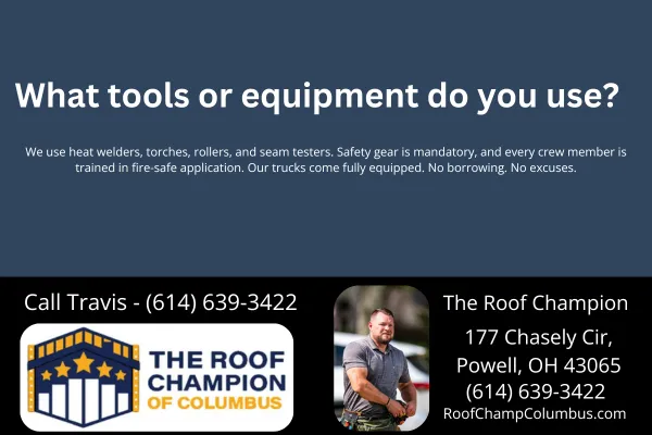 What tools or equipment do you use?