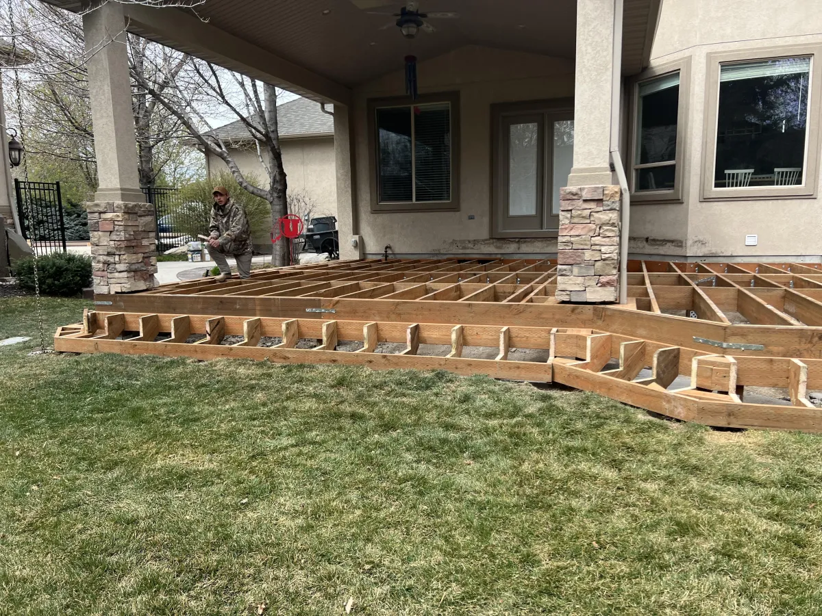 Warrior Built Company Deck Framing 