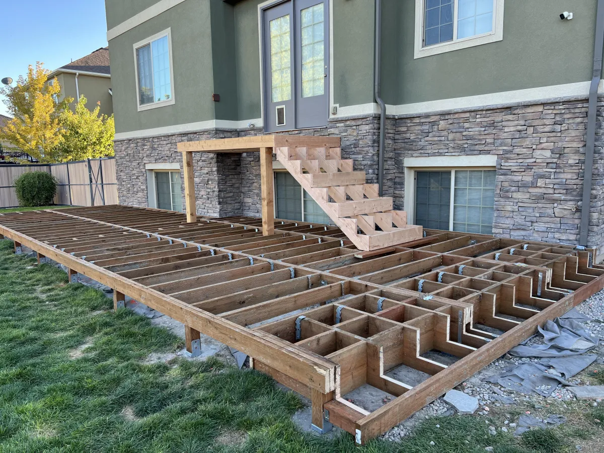 Warrior Built Company Deck Framing 