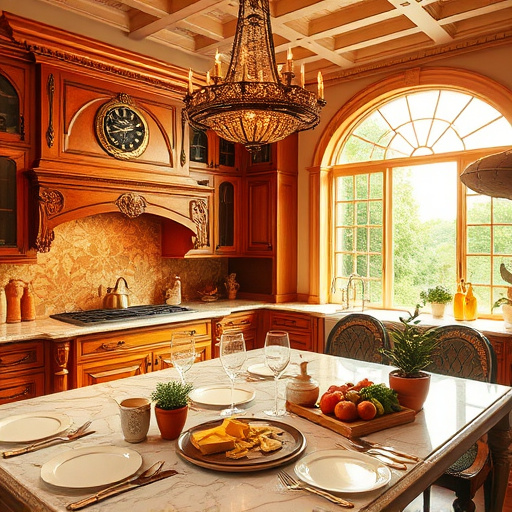 A vibrant geometric abstraction for a blog cover image focused on "Local Kitchen Remodeling Contractors." The image features a stylized representation of modern kitchen elements, including sharp-angled countertops, angular cabinets, and uniquely shaped appliances, all in bold, overlapping shapes that convey movement and innovation. The color palette includes warm earth tones with bright accents of teal and mustard yellow, symbolizing creativity and warmth. Quirky abstract kitchen utensils, such as forks, spatulas, and knives, float among the geometric shapes, featuring playful color gradients that add energy. The background showcases a simplified geometric pattern resembling tiled kitchen floors, creating a homey atmosphere while maintaining ample negative space. The design evokes inspiration and excitement for kitchen renovation, appealing to readers interested in remodeling.
