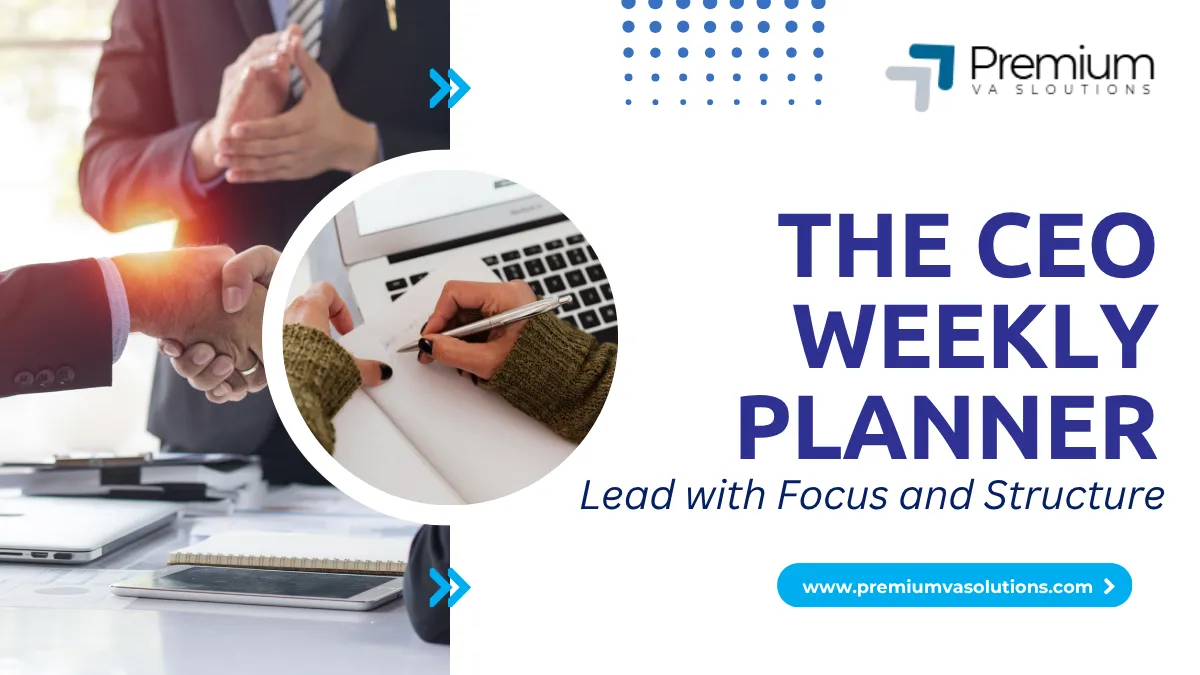 The CEO Weekly Planner