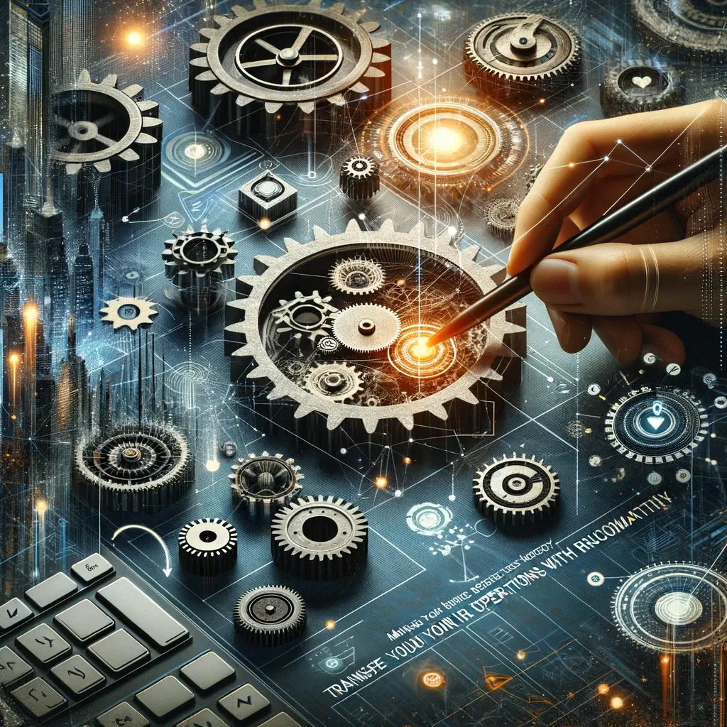 DALL·E 2024-01-24 20.35.46 - Create an image for a blog titled 'Maximize Your Business Efficiency_ Transform Your Operations with Blue Fox Innovations'. The image should introduce