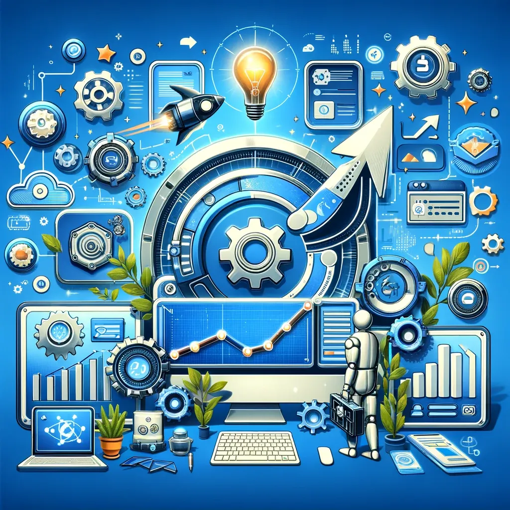 Illustrating the automation of the lead generation process, amplifying sales potential with innovative tools and tactics.