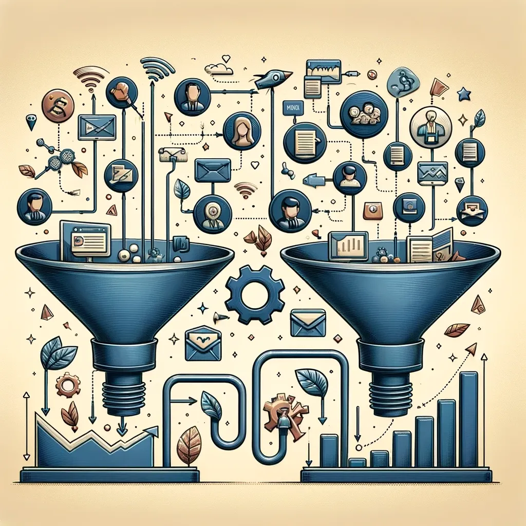Demonstrating the Dual Funnel System in action, showing how it streamlines business operations for maximum efficiency with minimal effort.
