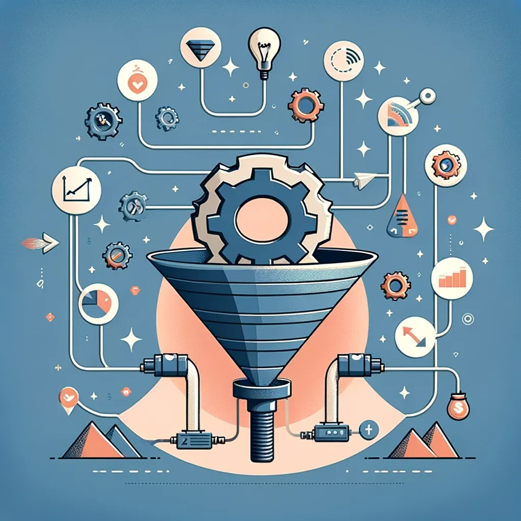 The Dual Funnel System Demystified: Illustrating the mechanisms behind the Dual Funnel System that streamlines business operations for enhanced efficiency and productivity.