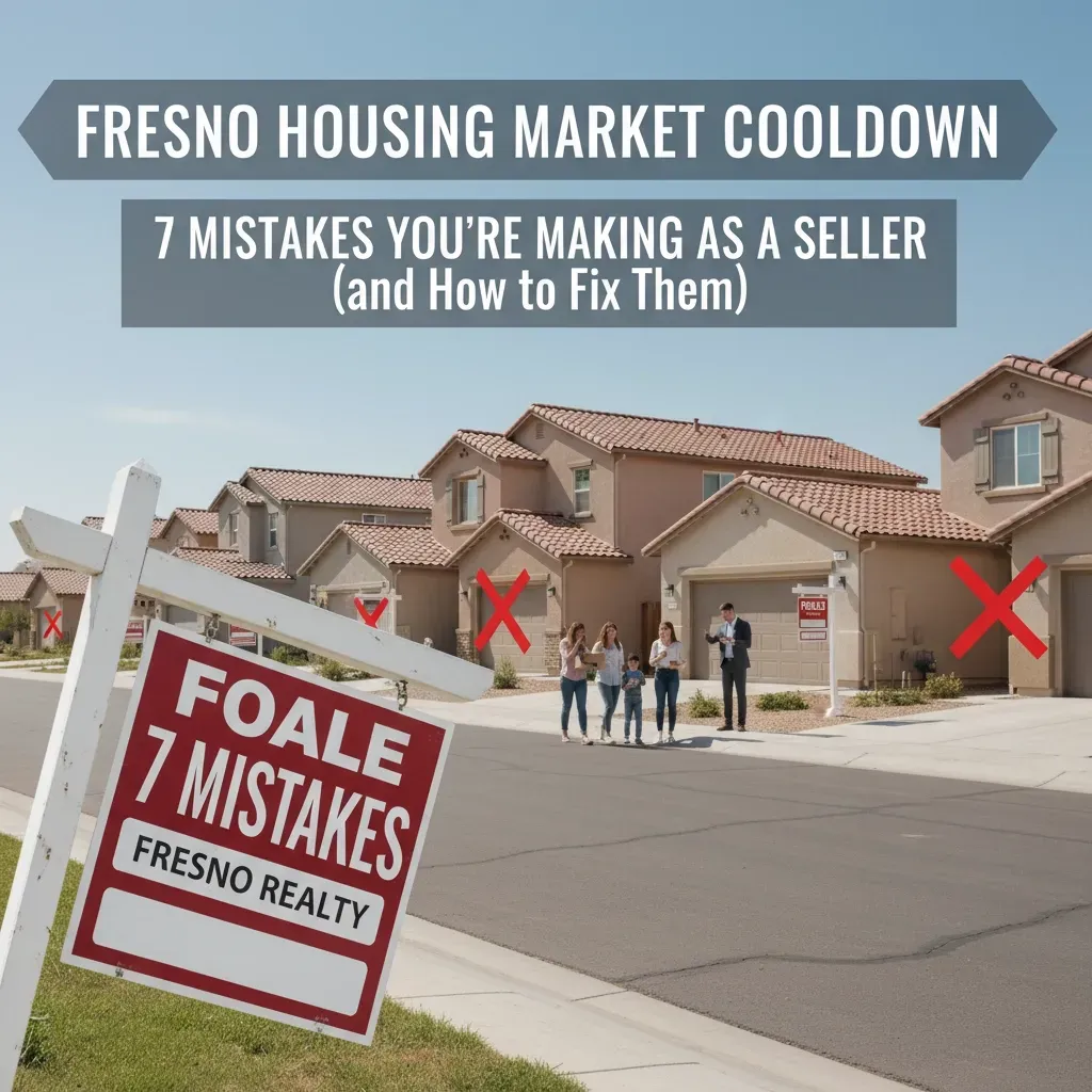 Fresno Housing Market Cooldown: 7 Costly Mistakes Sellers Are Making (and How to Fix Them)