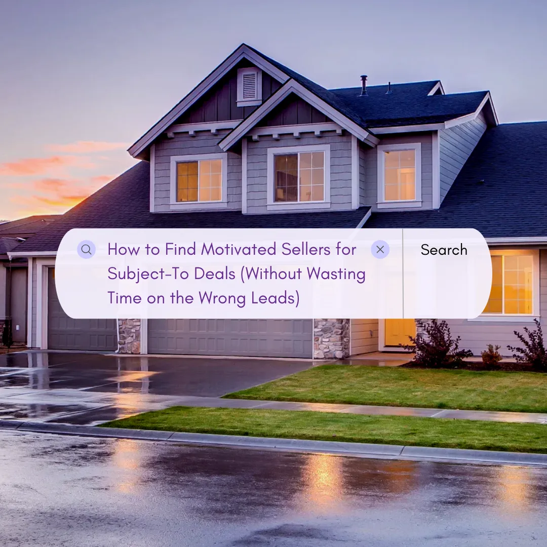 A real estate investor analyzing motivated seller leads