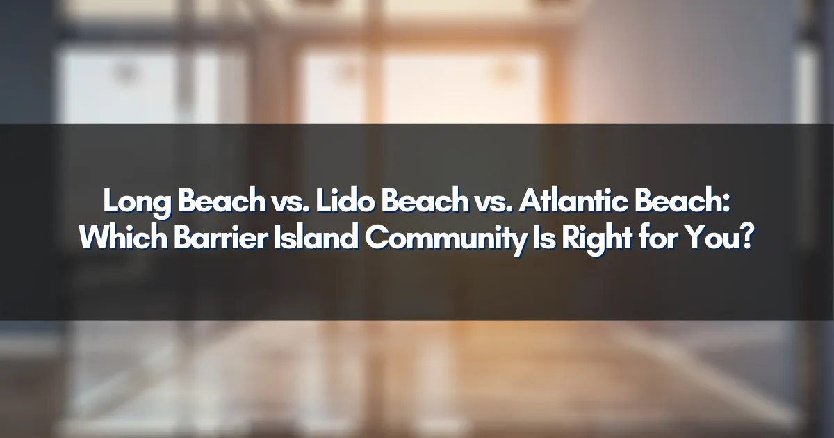  Beautiful panoramic view of Long Island barrier island communities including Long Beach, Lido Beach, and Atlantic Beach.