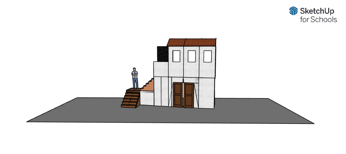 An image of scenery created in SketchUp