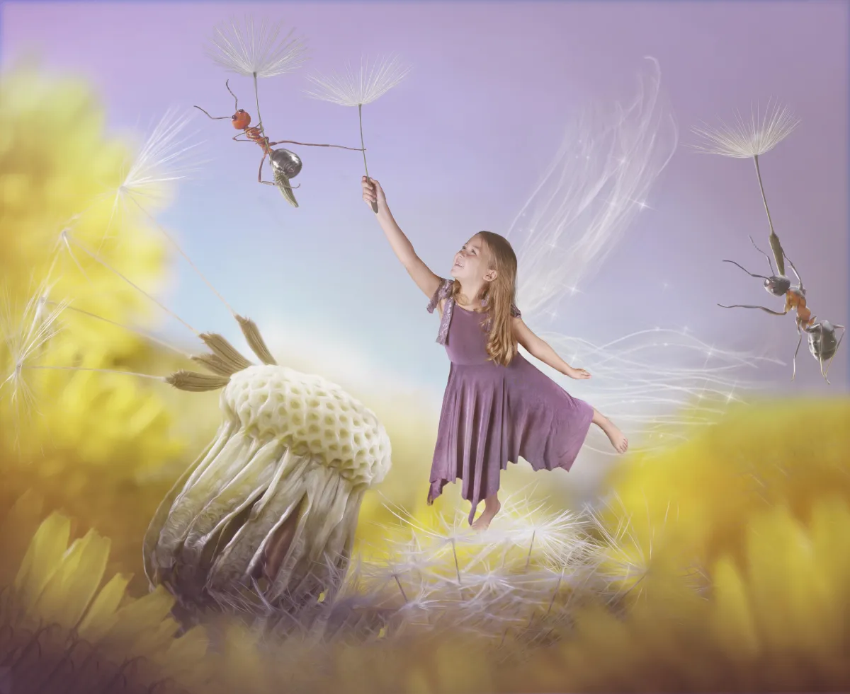 Imagination child photography session 