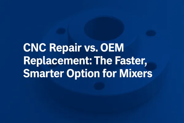 CNC Repair vs. OEM Replacement: The Faster, Smarter Option for Mixers