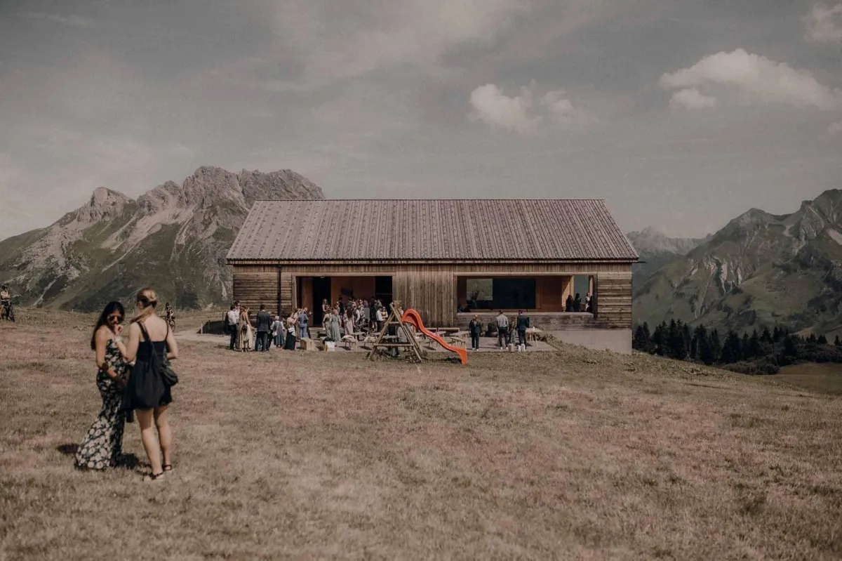 Wedding Venue surrounded by mountains