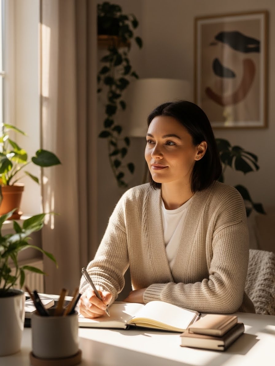 Wellness coach guiding a client, representing finding your niche, alignment, and building a soul-led coaching practice.