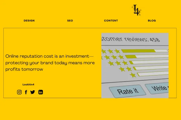 Online reputation cost breakdown for businesses looking to improve brand image