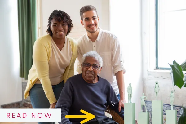 Office manager on phone handling nursing home review complaint professionally