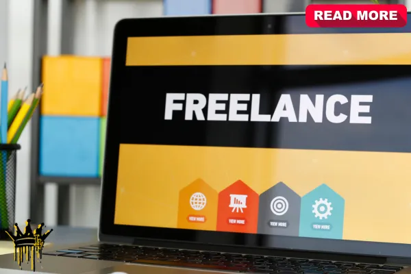 Computer showing How to Start Freelance with No Experience