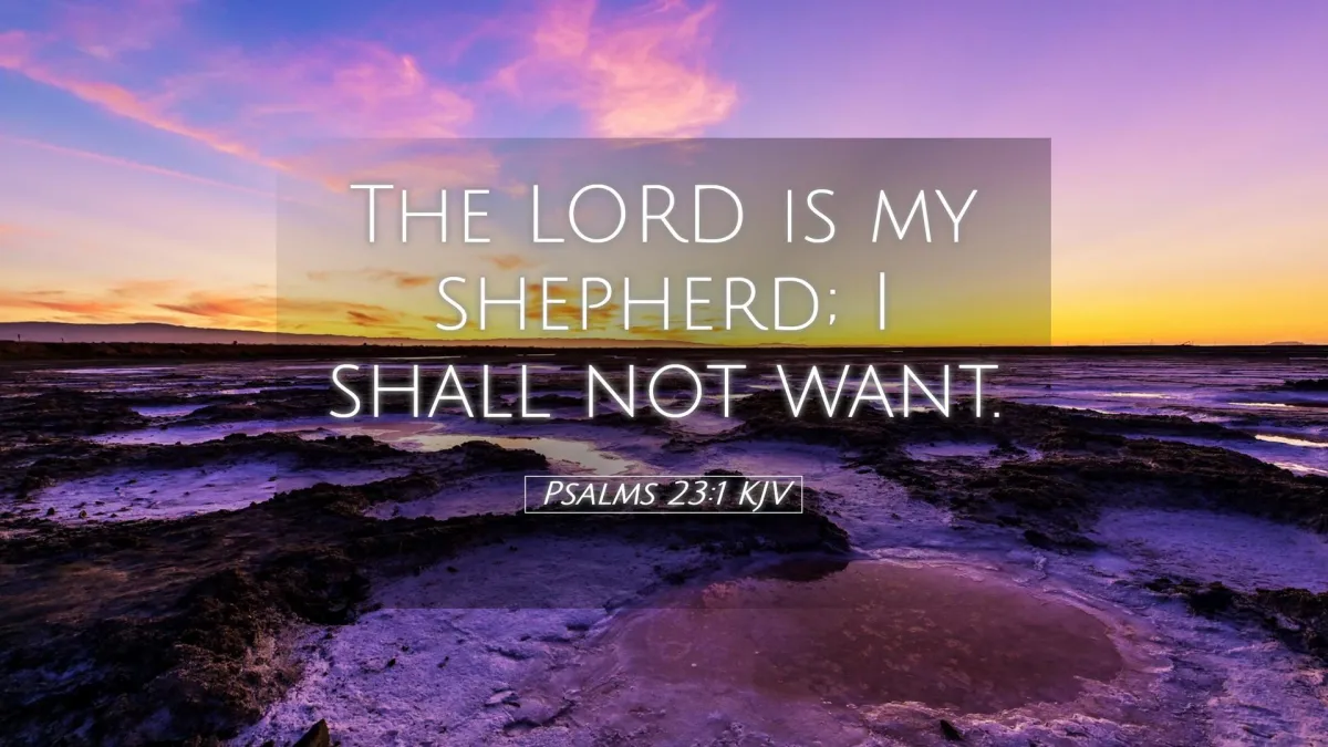 Psalm 23: A Journey of Comfort and Hope