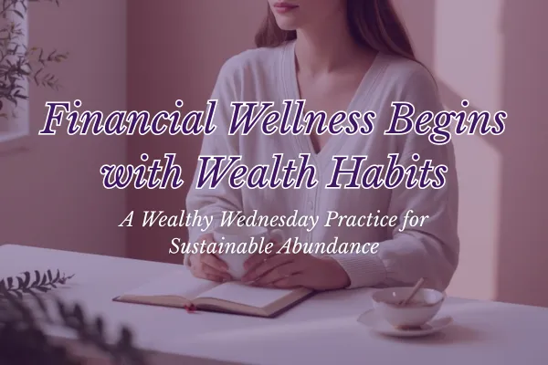 🌸 Wealthy Wednesday: Financial Wellness Begins with Sacred Wealth Habits 🌸