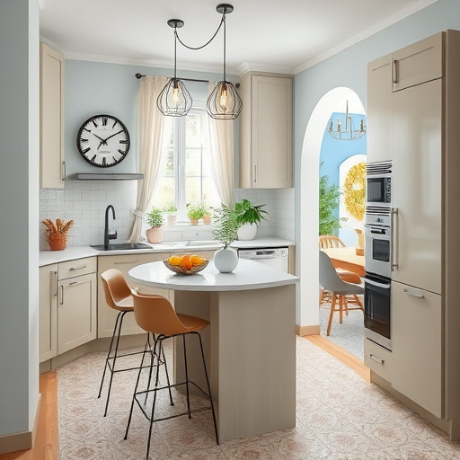 Alt text: A richly detailed blog cover image illustrating the theme of "home remodeling tips," featuring a Renaissance-inspired room in the midst of renovation. The elegantly furnished space showcases draped fabrics in earth tones, deep greens, and warm golds, reflective of opulent Renaissance interiors. Intricate painted wall panels suggest architectural enhancements like wooden beams and ornate moldings. A vibrant bouquet of flowers in a classic vase adds a lively pop of color. The scene is calm yet hopeful, filled with whimsical elements like a curious cat inspecting a roll of designer wallpaper and a cheerful parrot perched on a ladder. Eclectic tools rest on a vintage workbench, merging practicality with creativity. An arched window offers a view of a manicured garden with blooming flower beds, embodying renewal. Sunlight filters in, creating a warm ambiance that highlights the soft colors and realistic textures of the classical art style, celebrating creativity, comfort, and transformation in home remodeling.