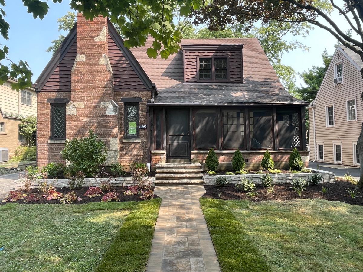 Curb Appeal Upgrade: Front Yard Paver Walkway with Lush Landscaping