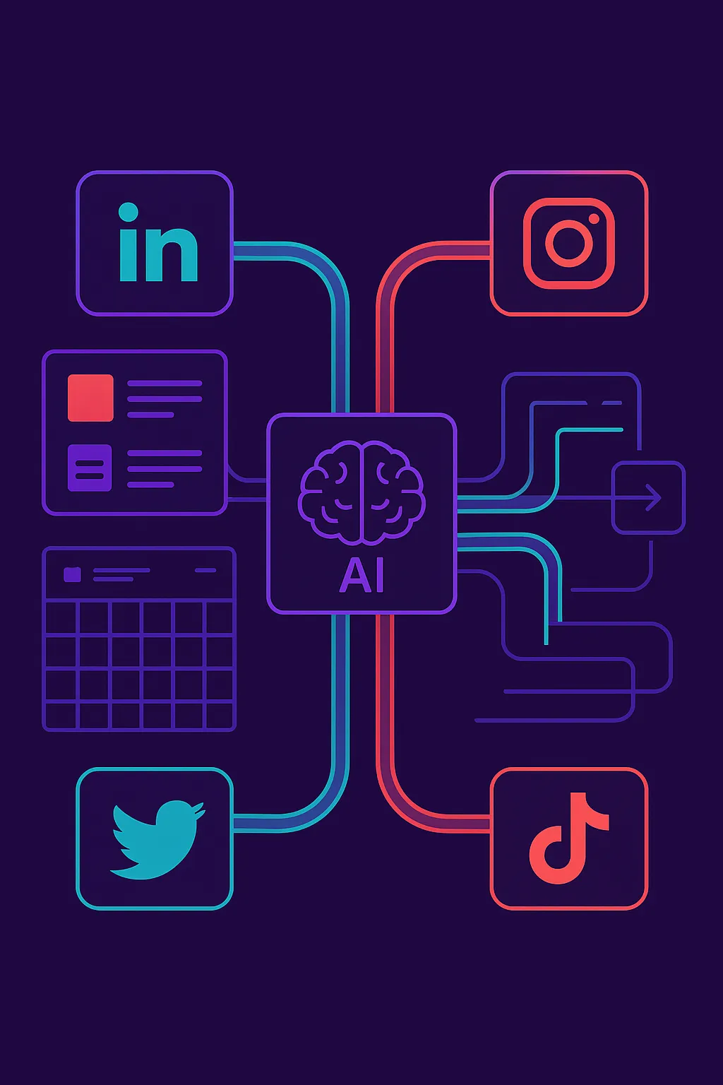 Social Media + Content Syndication Using AI