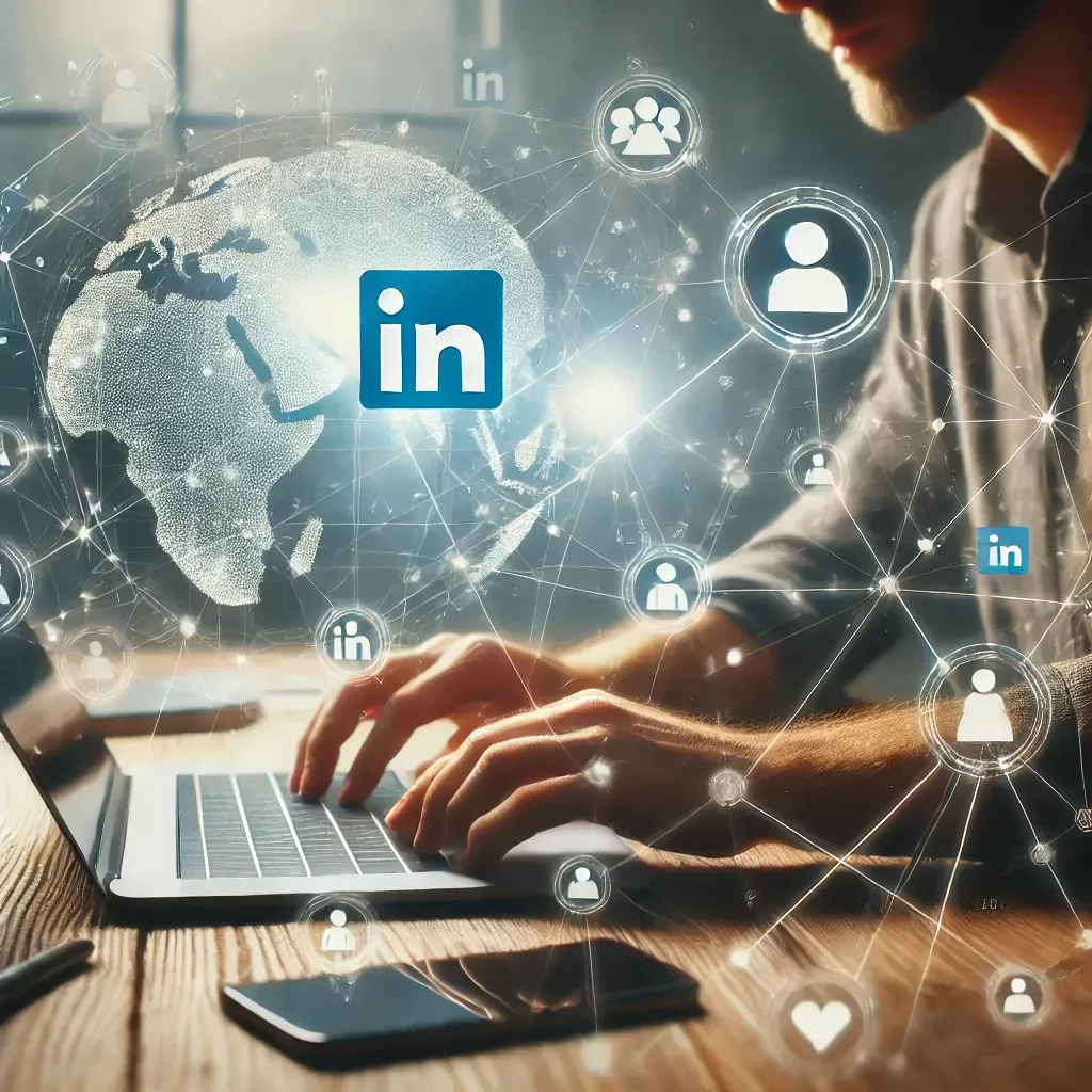Here is the image that represents the concept of digital networking and building meaningful connections in a virtual world.