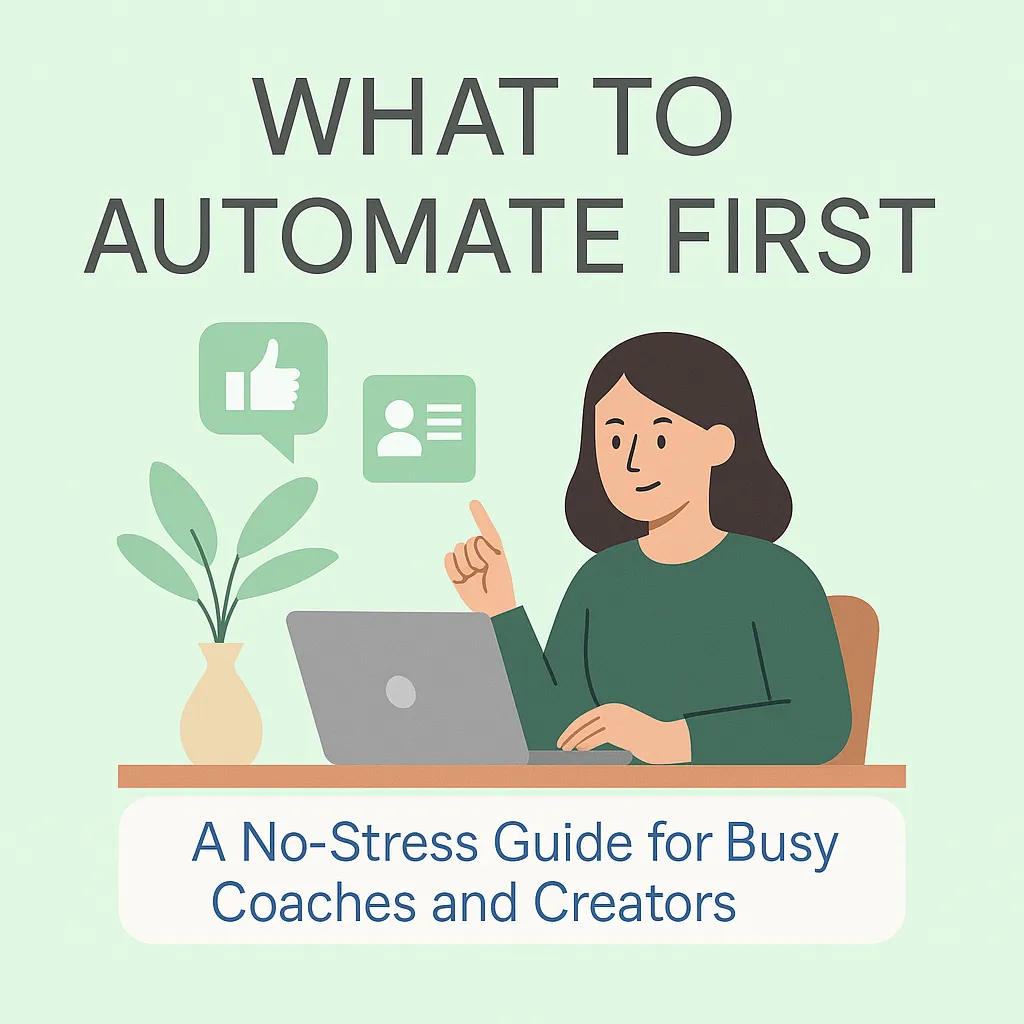 What to Automate First: A No-Stress Guide for Busy Coaches and Creators