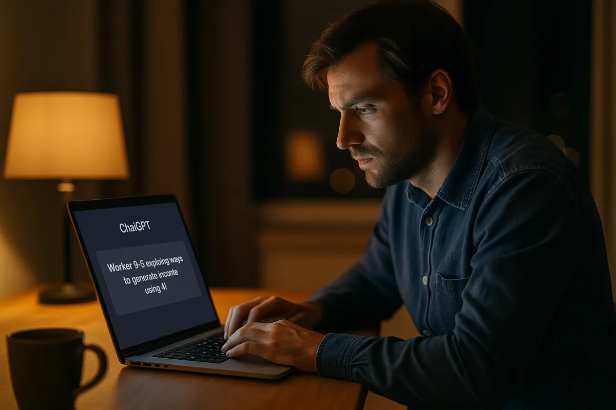 Como Usar a Inteligência Artificial para Obter uma Renda Extra Além do Trabalho 9–5