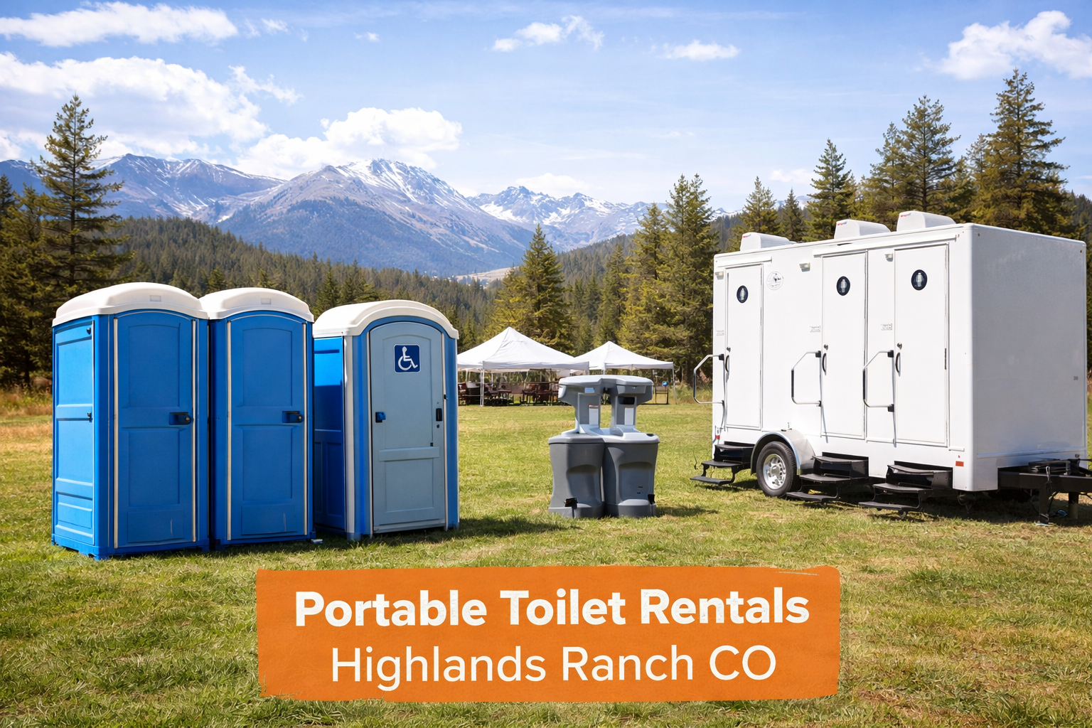 Porta Potty Rental in Highlands Ranch, CO | Events, Construction & Restroom Trailers