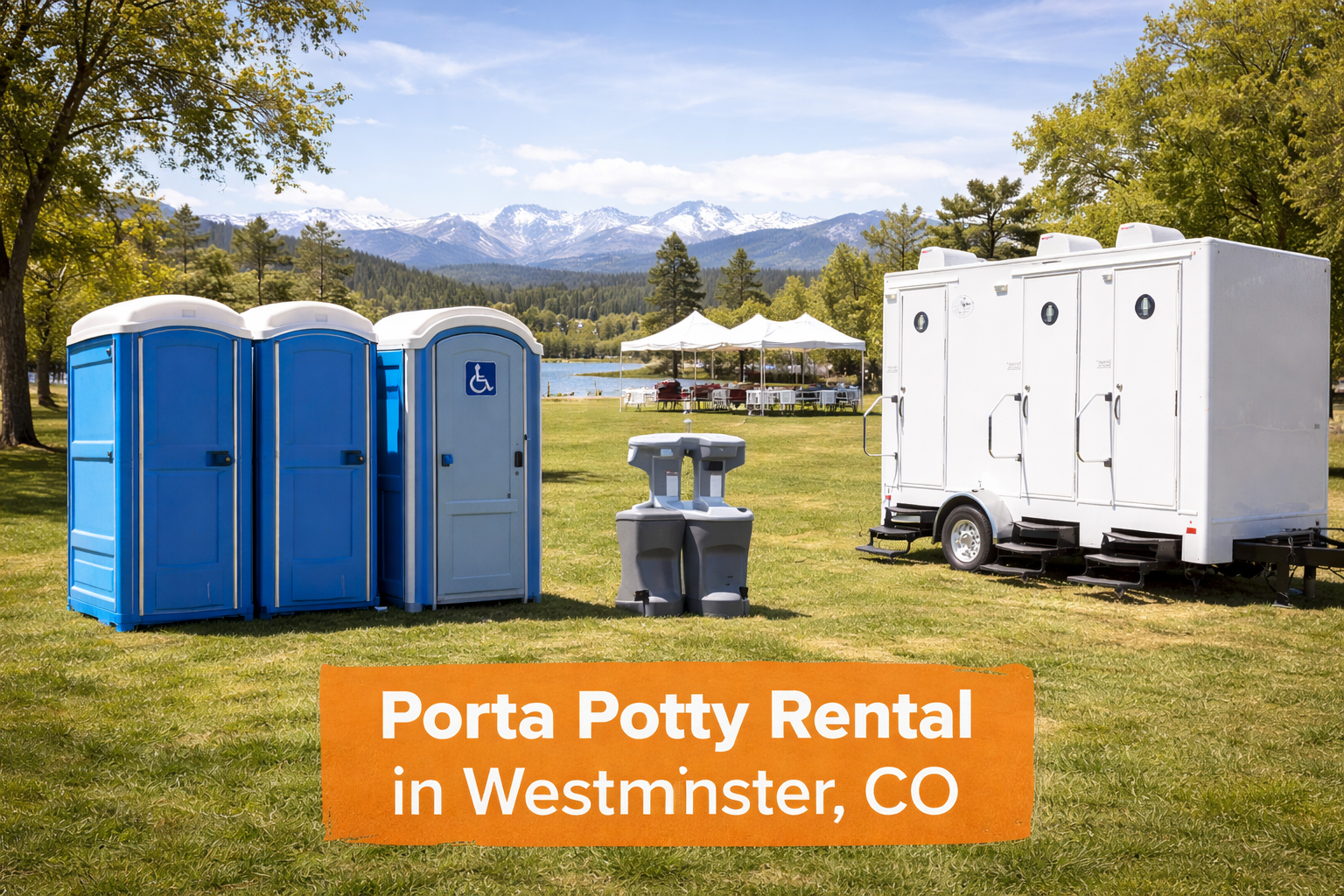 Porta Potty Rental in Westminster | Events, Construction & Restroom Trailers
