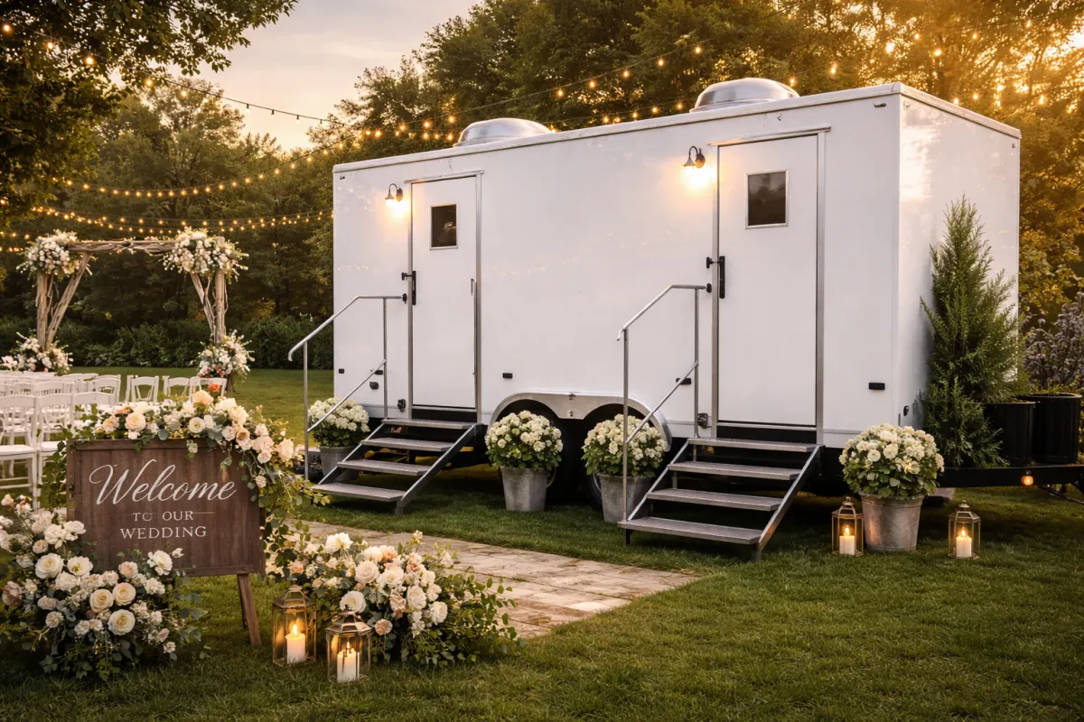 Colorado Portable Restroom Trailer Rental (Luxury Wedding & Event Options)
