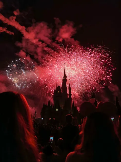 Cinderella's castle at Walt Disney World Fireworks