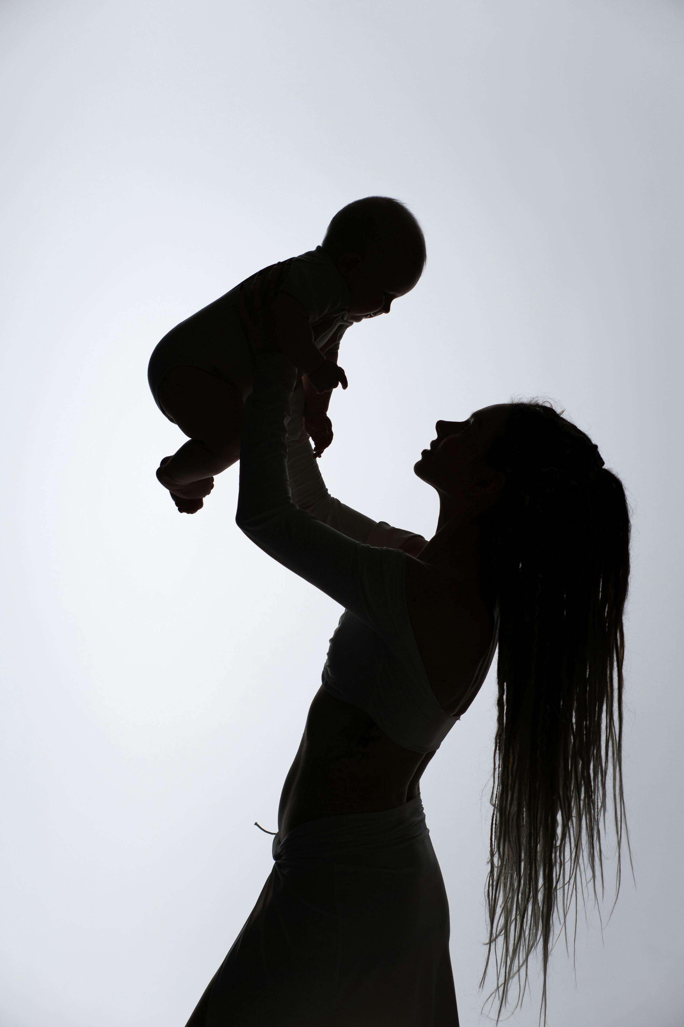 Solo mum enjoying time with her baby