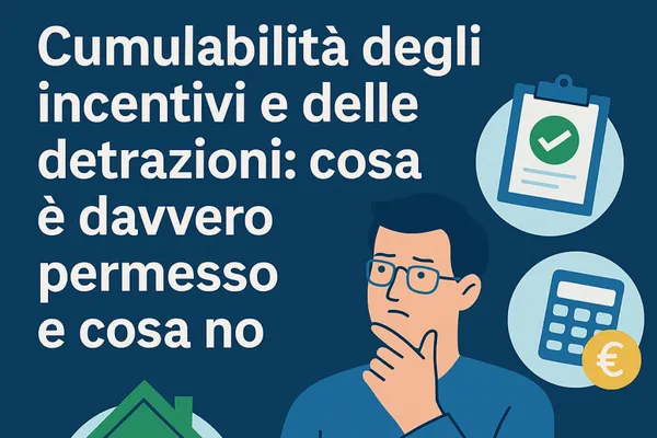 Cumulabilità degli incentivi e delle detrazioni nel fotovoltaico: cosa è davvero permesso e cosa no