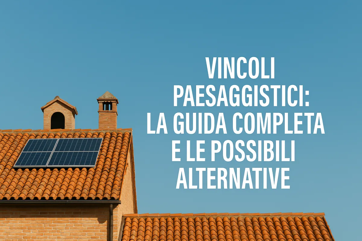 Vincoli Paesaggistici e Fotovoltaico: la guida completa e le possibili alternative